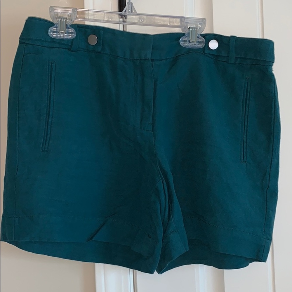 White House Black Market teal shorts